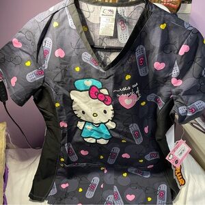Hello kitty scrub top size 2XS